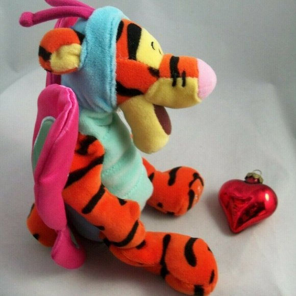 Disney 9" Tigger Butterfly Bean Bag Plush - 2000,  New with Tag - Picture 5 of 12